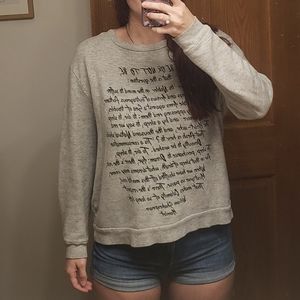 Shakespeare hamlet quote sweatshirt
